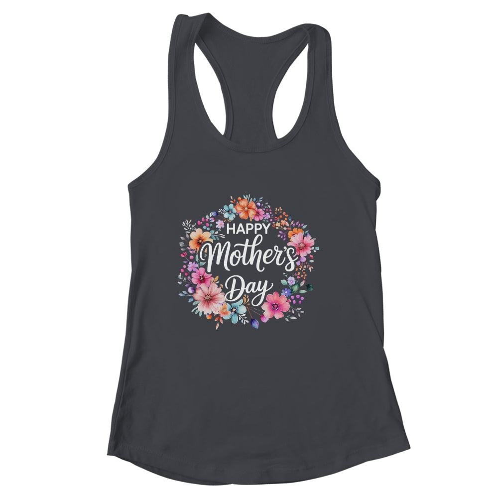 Funny Happy Mothers Day Cute Floral Flower Mom Grandma Women Shirt & Tank Top | siriusteestore