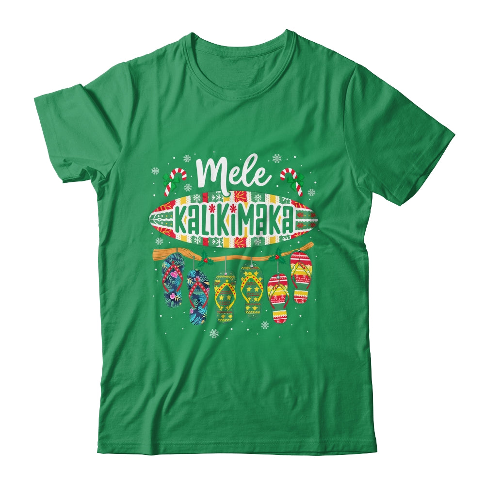 Funny Hawaiian Christmas Mele Kalikimaka Surf Board Shirt & Sweatshirt | siriusteestore