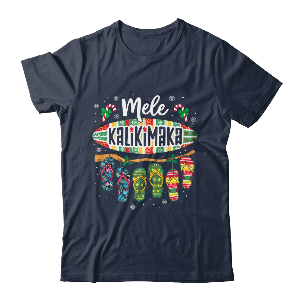 Funny Hawaiian Christmas Mele Kalikimaka Surf Board Shirt & Sweatshirt | siriusteestore