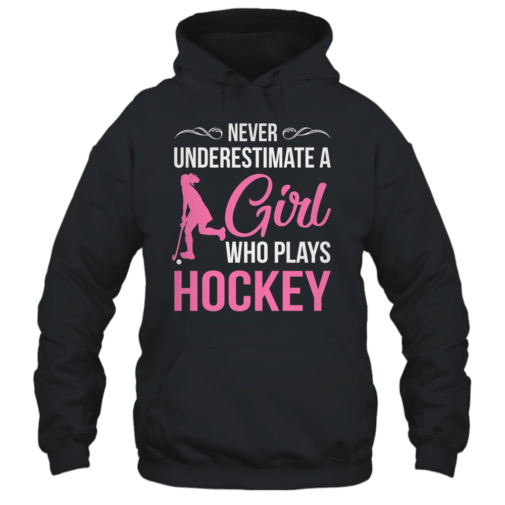 Funny Hockey Art For Girls Youth Teens Hockey Player Shirt & Tank Top | siriusteestore