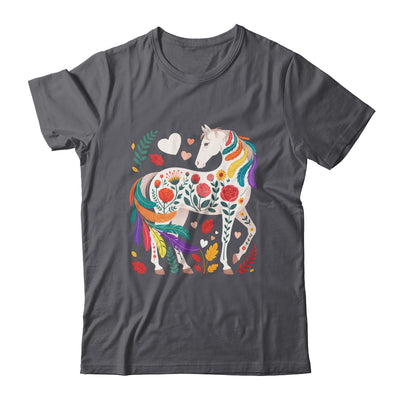 Funny Horses Lover Floral Horse Western Cowgirl Girls Women Shirt & Tank Top | siriusteestore