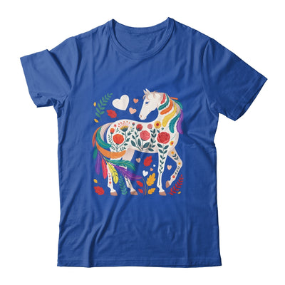 Funny Horses Lover Floral Horse Western Cowgirl Girls Women Shirt & Tank Top | siriusteestore