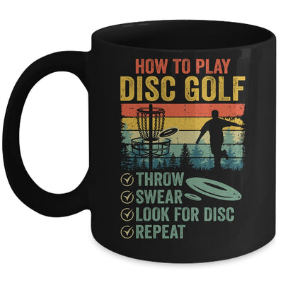 Funny How To Play Disc Golf Frisbee Golf Player Men Women Mug | siriusteestore