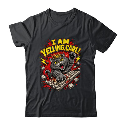 Funny I Am Yelling Carl Donut Cat Meme Shirt & Tank Top | siriusteestore