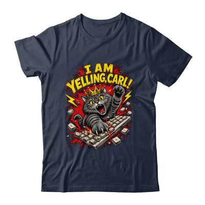 Funny I Am Yelling Carl Donut Cat Meme Shirt & Tank Top | siriusteestore