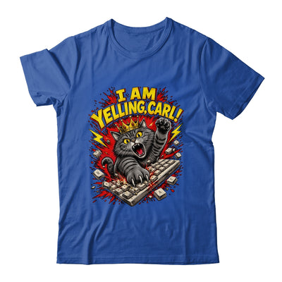 Funny I Am Yelling Carl Donut Cat Meme Shirt & Tank Top | siriusteestore