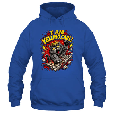 Funny I Am Yelling Carl Donut Cat Meme Shirt & Tank Top | siriusteestore