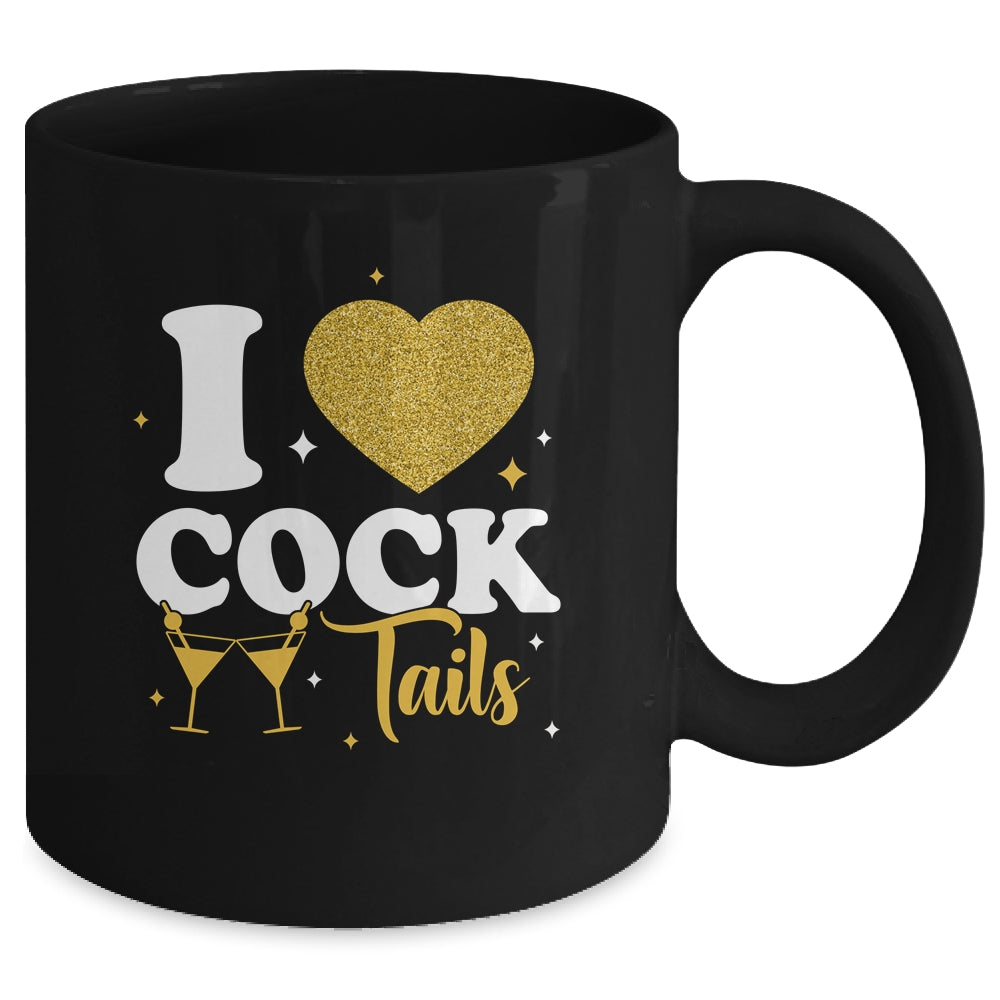 Funny I Love Cocktails I Heart Cocktails Drinking Pun Mug | siriusteestore