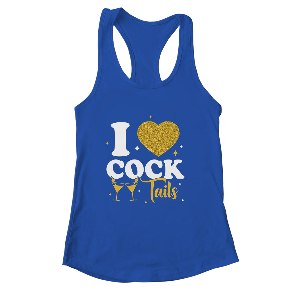 Funny I Love Cocktails I Heart Cocktails Drinking Pun Shirt & Tank Top | siriusteestore