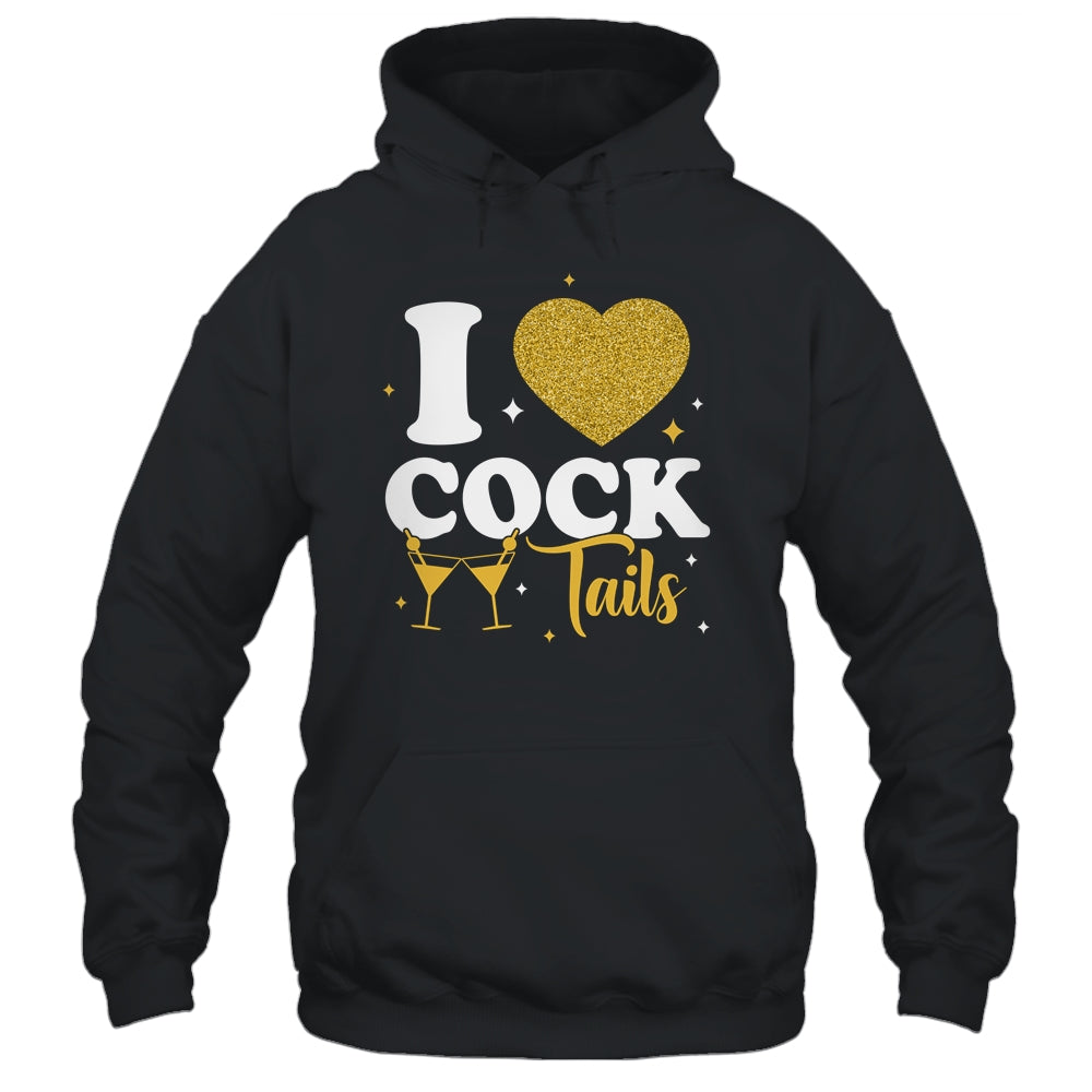 Funny I Love Cocktails I Heart Cocktails Drinking Pun Shirt & Tank Top | siriusteestore