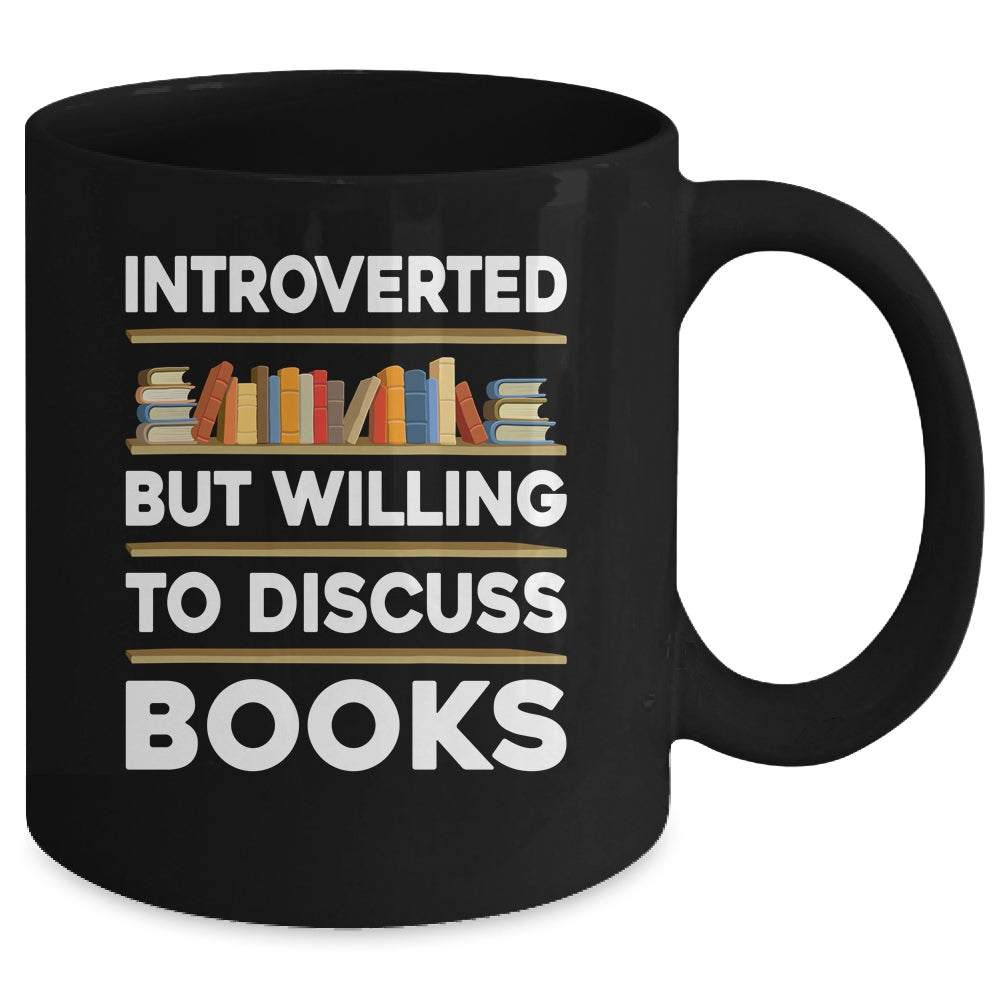 Funny Introverted Bookworm Art For Men Women Book Reading Mug | siriusteestore