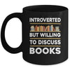 Funny Introverted Bookworm Art For Men Women Book Reading Mug | siriusteestore