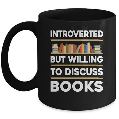 Funny Introverted Bookworm Art For Men Women Book Reading Mug | siriusteestore
