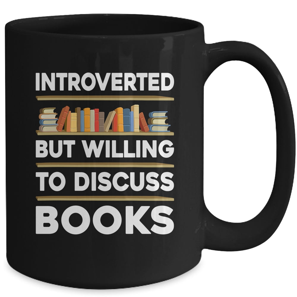 Funny Introverted Bookworm Art For Men Women Book Reading Mug | siriusteestore