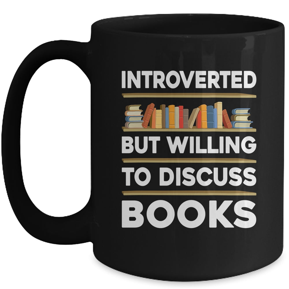 Funny Introverted Bookworm Art For Men Women Book Reading Mug | siriusteestore