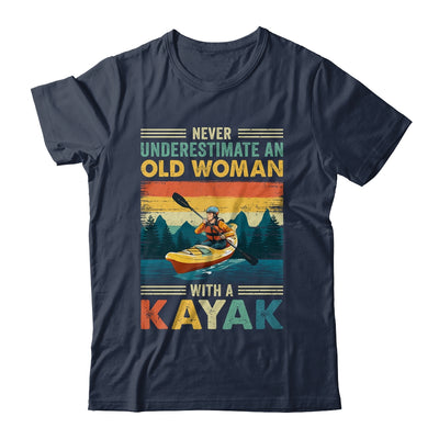 Funny Kayaking Design For Women Grandma Kayaker Kayak Retro Shirt & Tank Top | siriusteestore