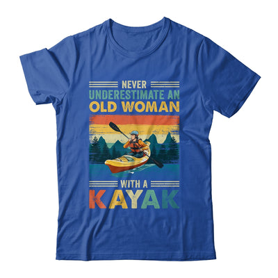 Funny Kayaking Design For Women Grandma Kayaker Kayak Retro Shirt & Tank Top | siriusteestore