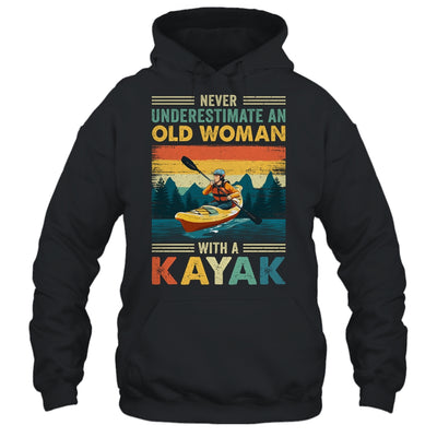 Funny Kayaking Design For Women Grandma Kayaker Kayak Retro Shirt & Tank Top | siriusteestore