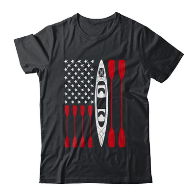 Funny Kayaking Kayak For Men Women Cool American Flag Shirt & Tank Top | siriusteestore