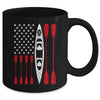 Funny Kayaking Kayak For Men Women Cool American Flag Mug | siriusteestore