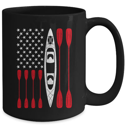 Funny Kayaking Kayak For Men Women Cool American Flag Mug | siriusteestore