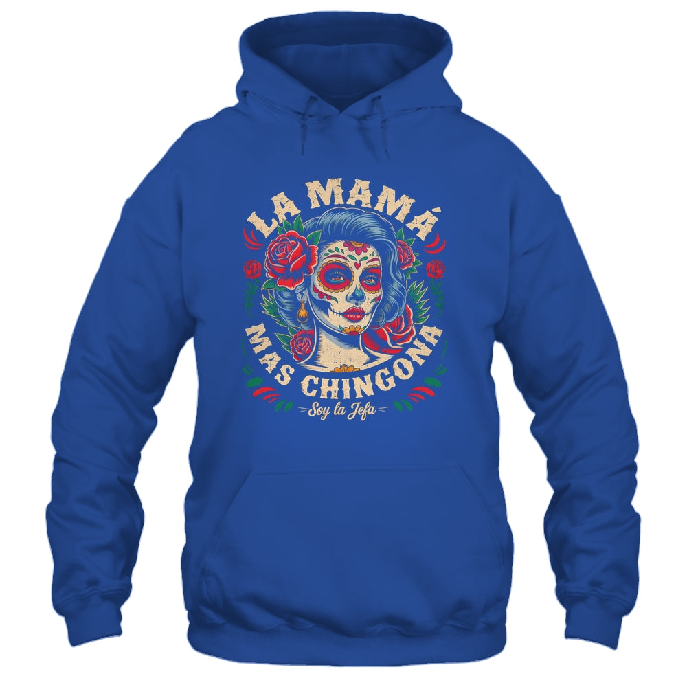 Funny La Mamá Mas Chingona Mexican Strong Women Spanish Shirt & Tank Top | siriusteestore