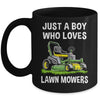 Funny Lawn Mowing For Boys Lawn Mower Farm Gardening Kids Mug | siriusteestore