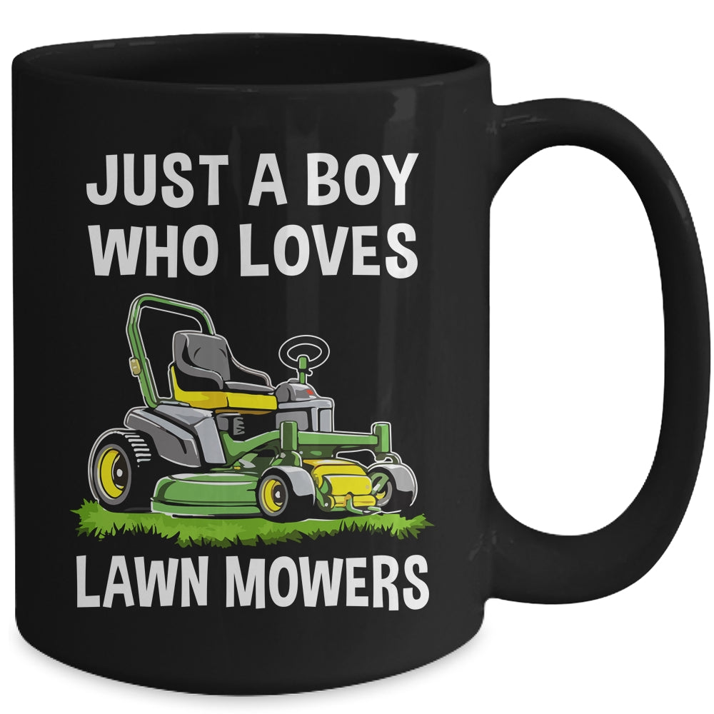 Funny Lawn Mowing For Boys Lawn Mower Farm Gardening Kids Mug | siriusteestore