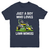 Funny Lawn Mowing For Boys Lawn Mower Farm Gardening Kids Youth Shirt | siriusteestore