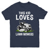 Funny Lawn Mowing For Kids Lawn Mower Farm Gardening Youth Shirt | siriusteestore
