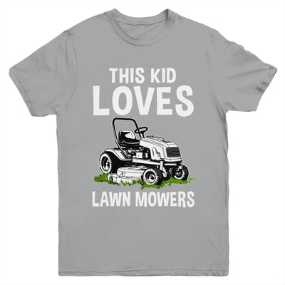 Funny Lawn Mowing For Kids Lawn Mower Farm Gardening Youth Shirt | siriusteestore