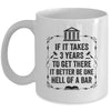 Funny Lawyer Law School Student Attorney If It Takes 3 Years Mug | siriusteestore