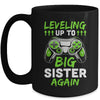 Funny Leveling Up To Big Sister Again Big Sis Gaming Mug | siriusteestore