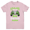 Funny Leveling Up To Big Sister Again Big Sis Gaming Youth Shirt | siriusteestore