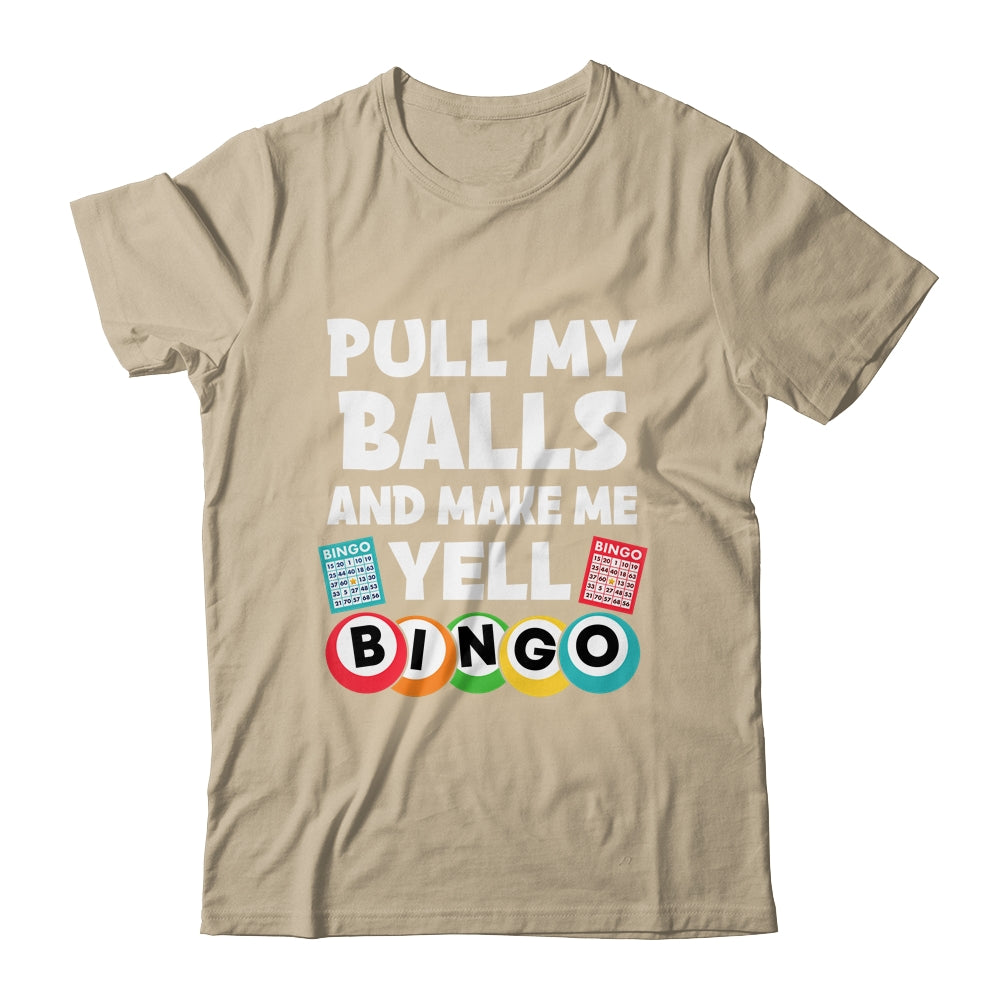 Funny Lucky Bingo For Men Women Make Me Yell Bingo Gambling Shirt & Tank Top | siriusteestore