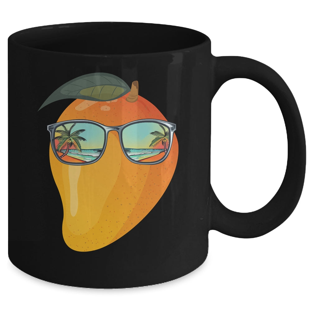 Funny Mango With Sunglasses Mangoes Lover Design Men Women Mug | siriusteestore