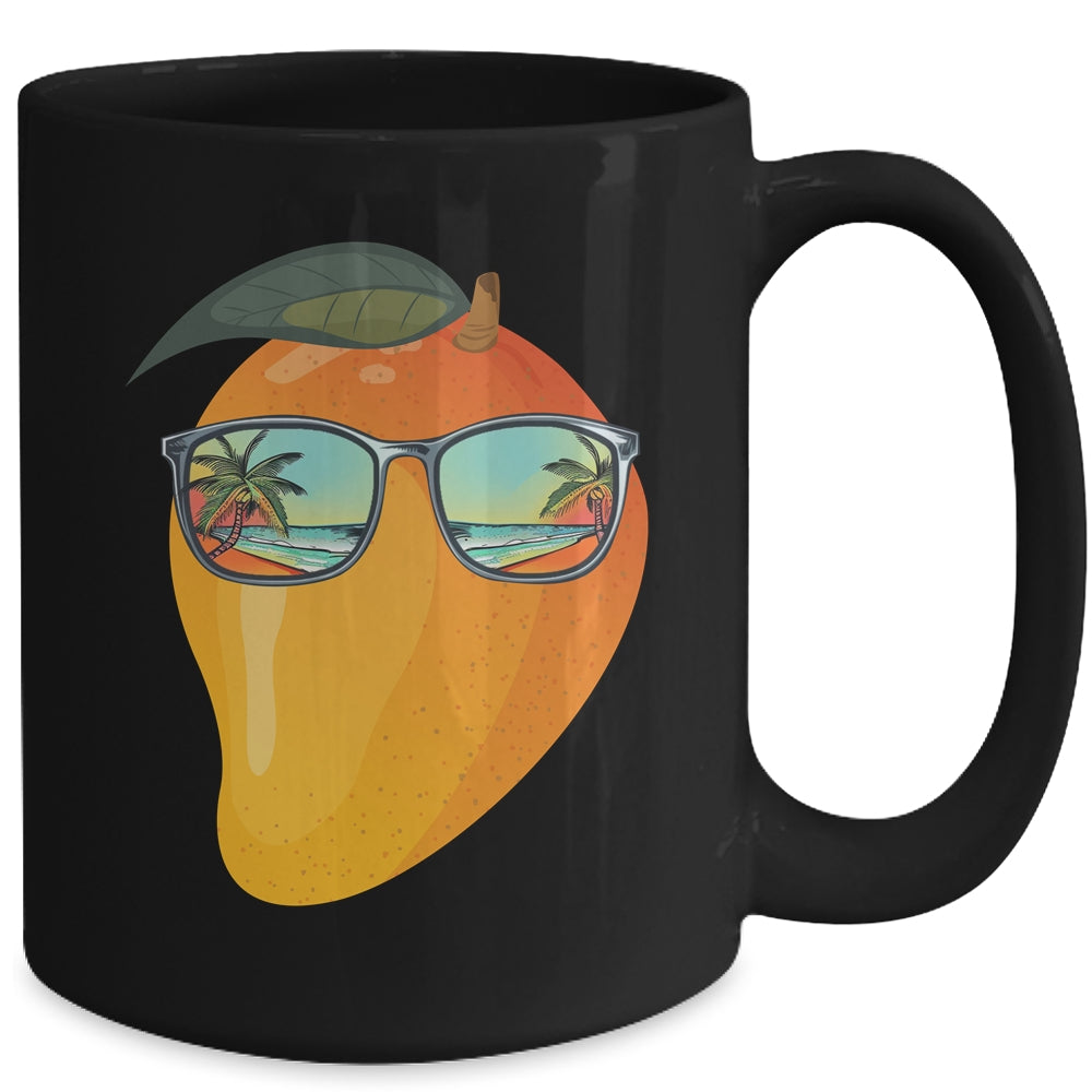 Funny Mango With Sunglasses Mangoes Lover Design Men Women Mug | siriusteestore