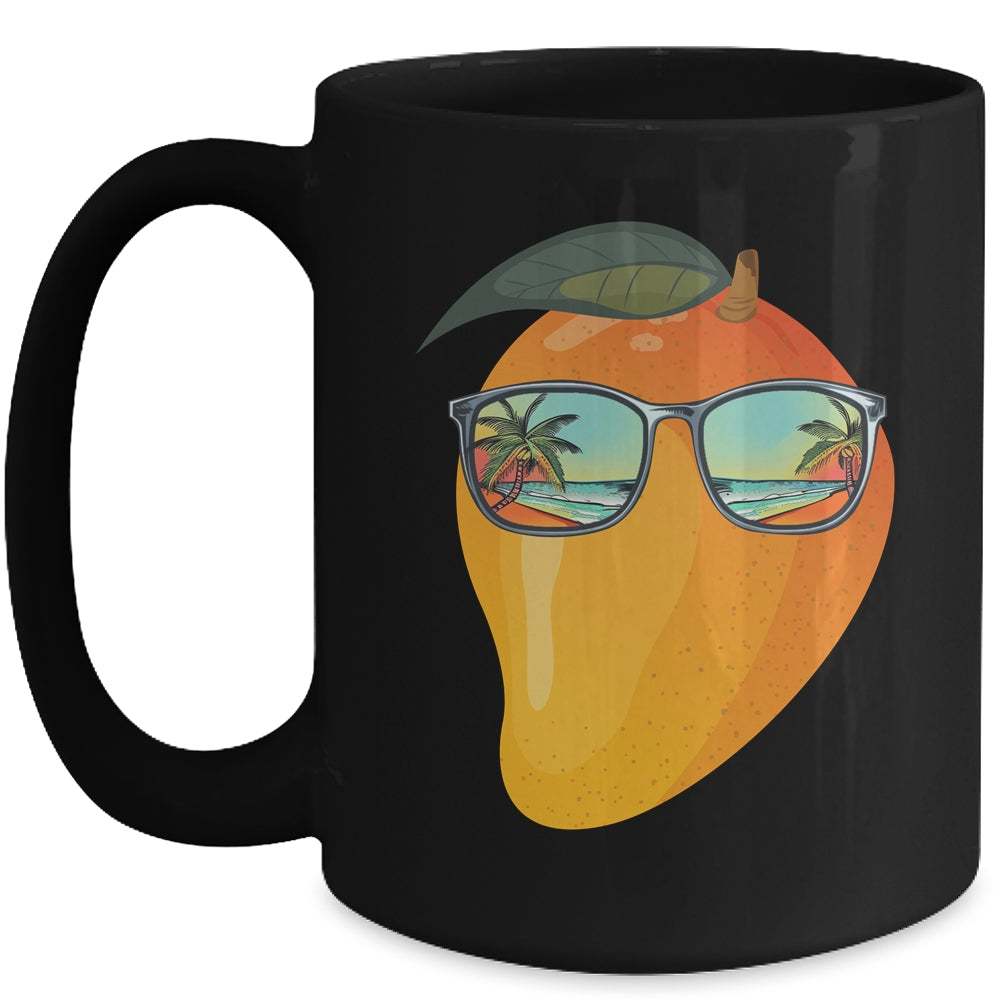 Funny Mango With Sunglasses Mangoes Lover Design Men Women Mug | siriusteestore