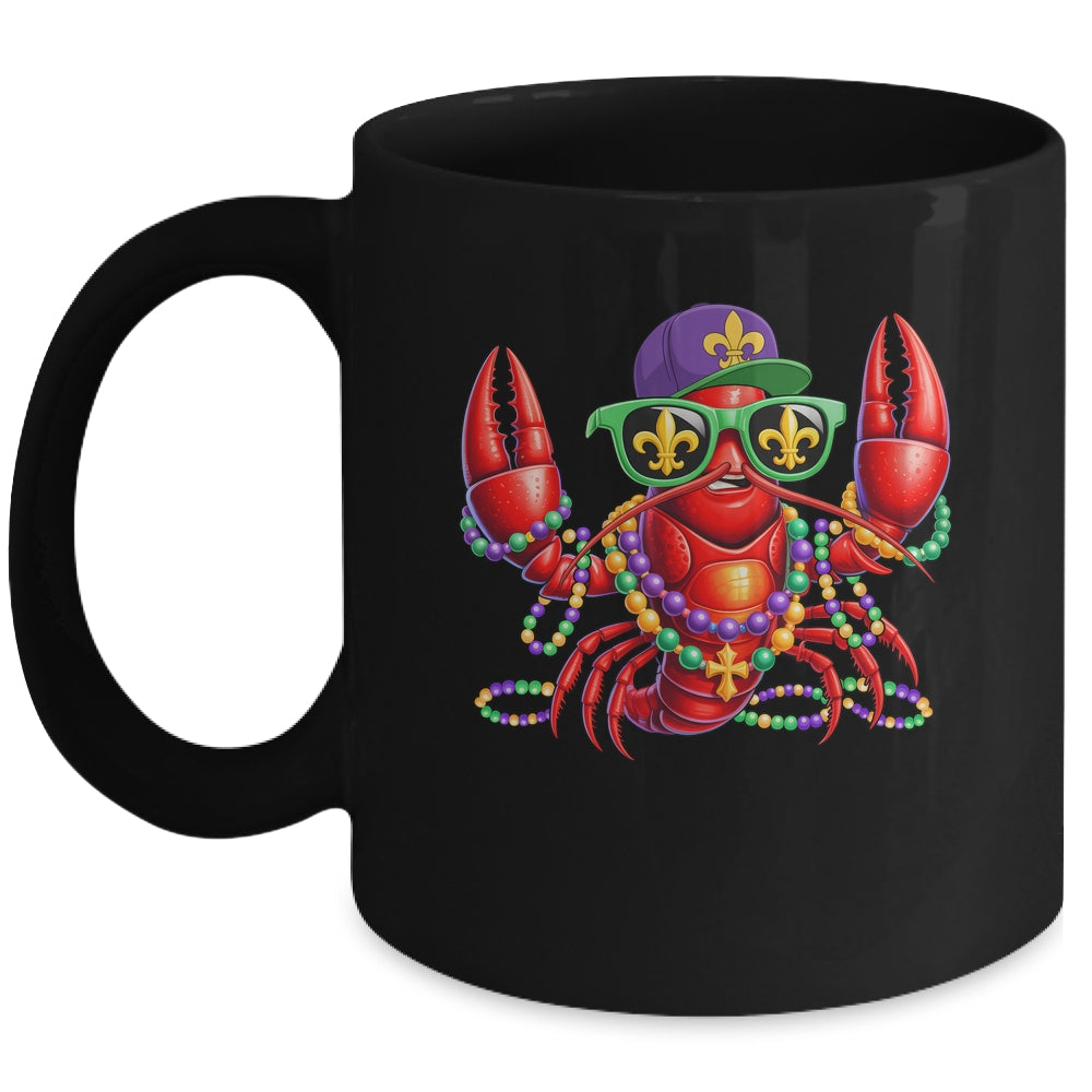 Funny Mardi Gras Carnival Beads Crawfish New Orleans Kids Mug | siriusteestore