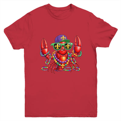 Funny Mardi Gras Carnival Beads Crawfish New Orleans Kids Youth Shirt | siriusteestore