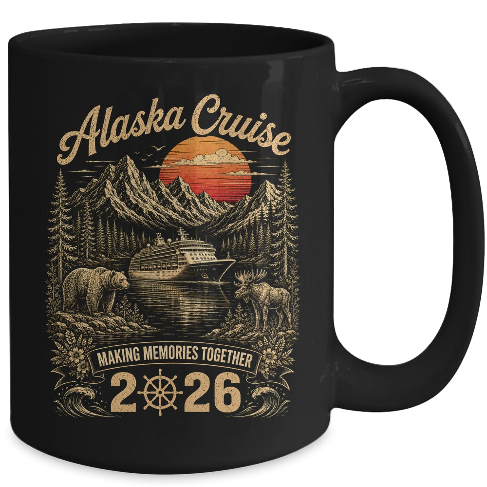 Funny Matching Family Friends Group Alaska Cruise 2026 Mug | siriusteestore