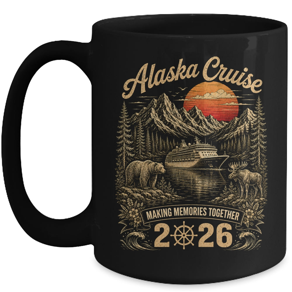 Funny Matching Family Friends Group Alaska Cruise 2026 Mug | siriusteestore