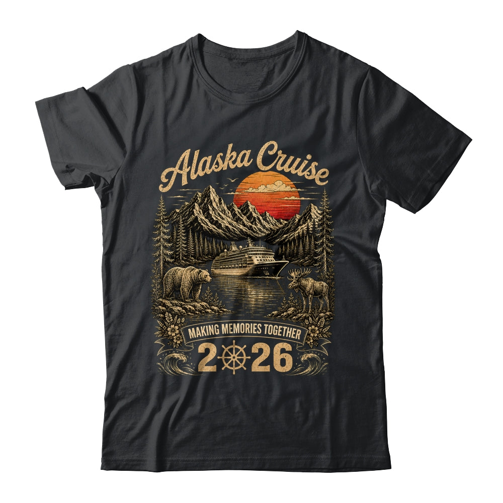 Funny Matching Family Friends Group Alaska Cruise 2026 Shirt & Hoodie | siriusteestore