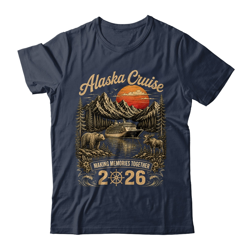 Funny Matching Family Friends Group Alaska Cruise 2026 Shirt & Hoodie | siriusteestore