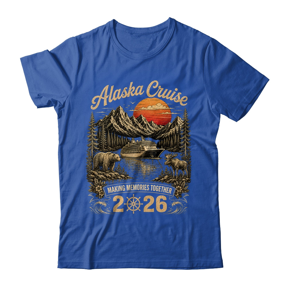 Funny Matching Family Friends Group Alaska Cruise 2026 Shirt & Hoodie | siriusteestore