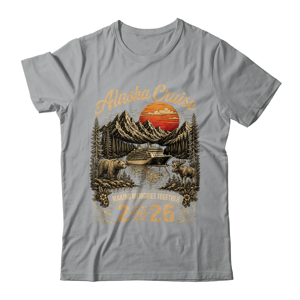 Funny Matching Family Friends Group Alaska Cruise 2026 Shirt & Hoodie | siriusteestore