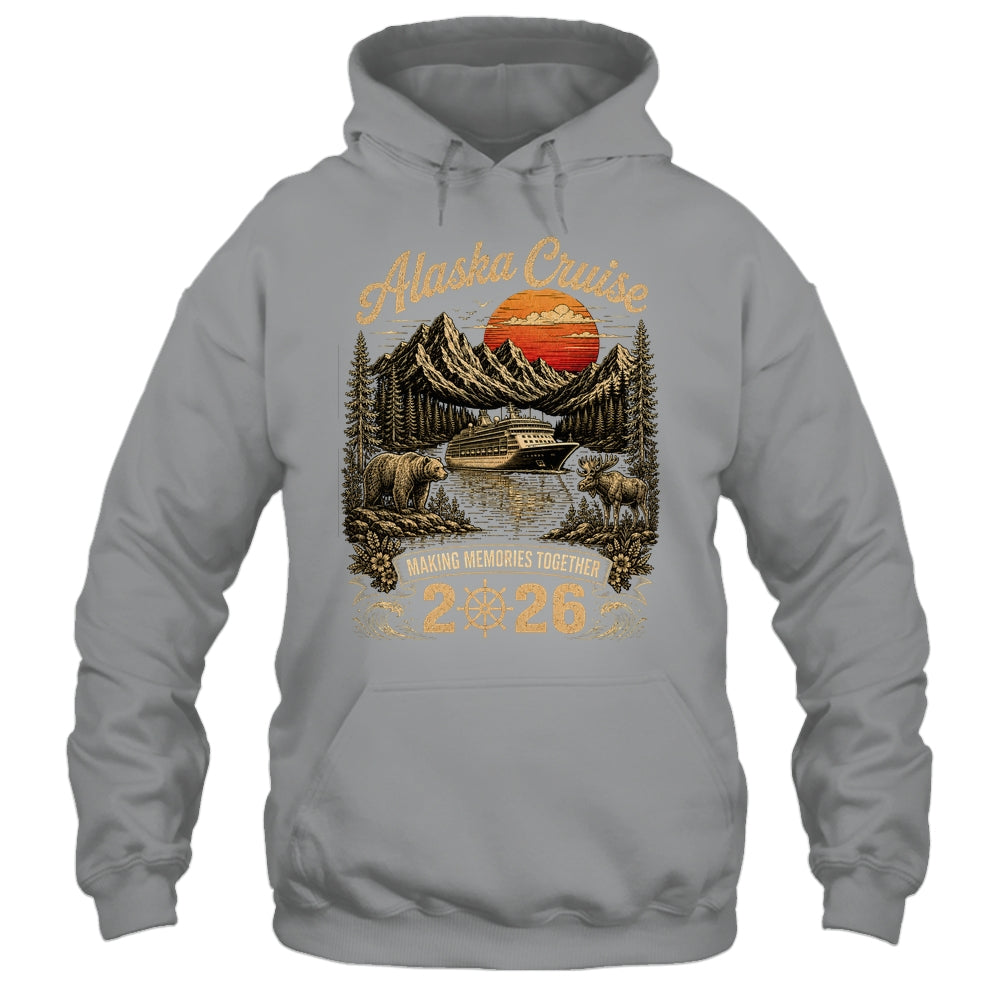 Funny Matching Family Friends Group Alaska Cruise 2026 Shirt & Hoodie | siriusteestore