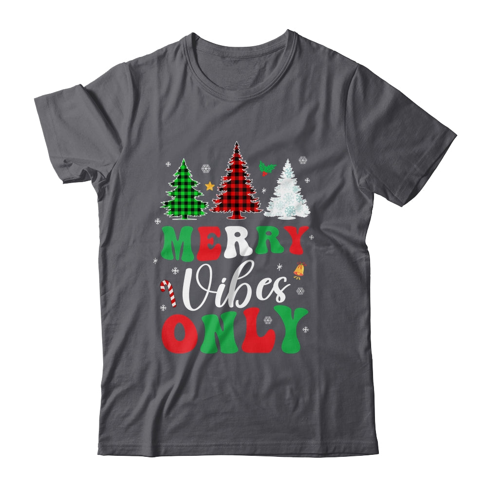 Funny Merry Vibes Only Christmas Tree Light Holiday Xmas Shirt & Sweatshirt | siriusteestore