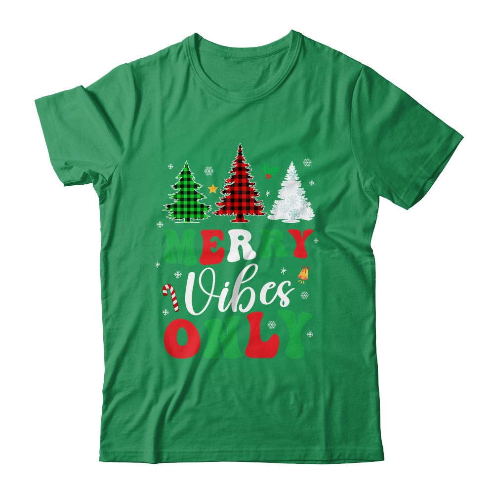 Funny Merry Vibes Only Christmas Tree Light Holiday Xmas Shirt & Sweatshirt | siriusteestore