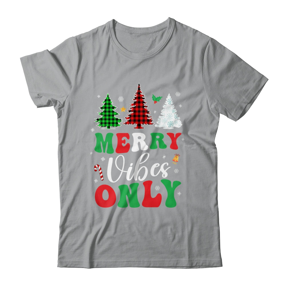 Funny Merry Vibes Only Christmas Tree Light Holiday Xmas Shirt & Sweatshirt | siriusteestore